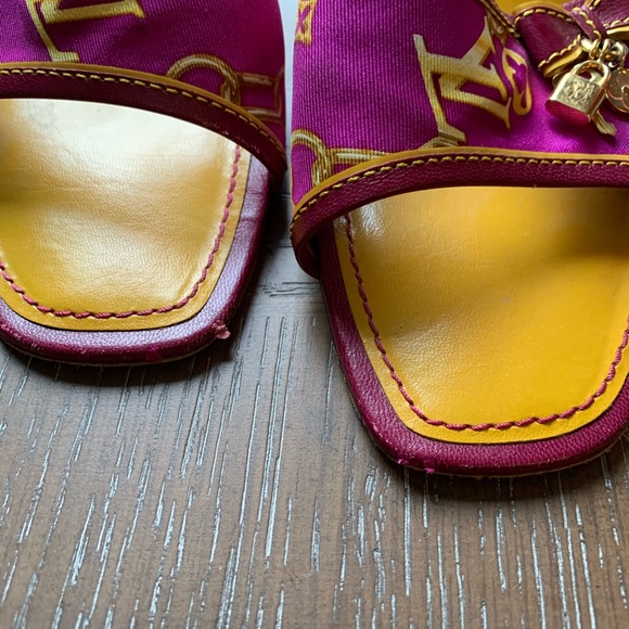 Louis Vuitton Sandals w kitten heel 38 8 - Picture 4 of 6